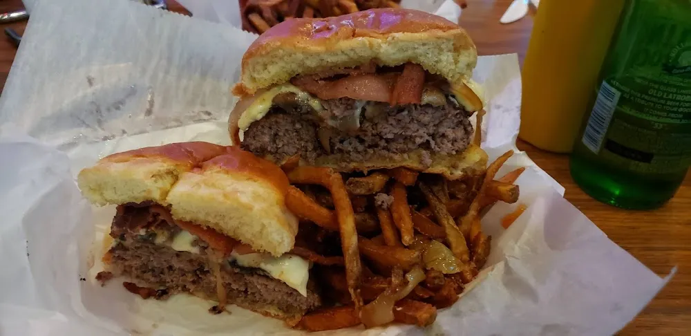 Big Cheese Burger Mushroom and Swiss