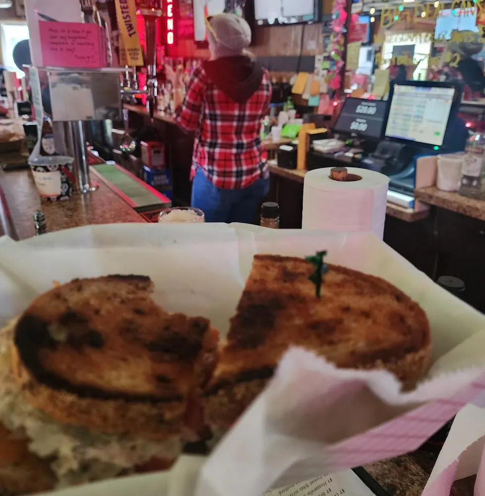 Tuna Melt Onions Celery Tomato Cheddar on Rye